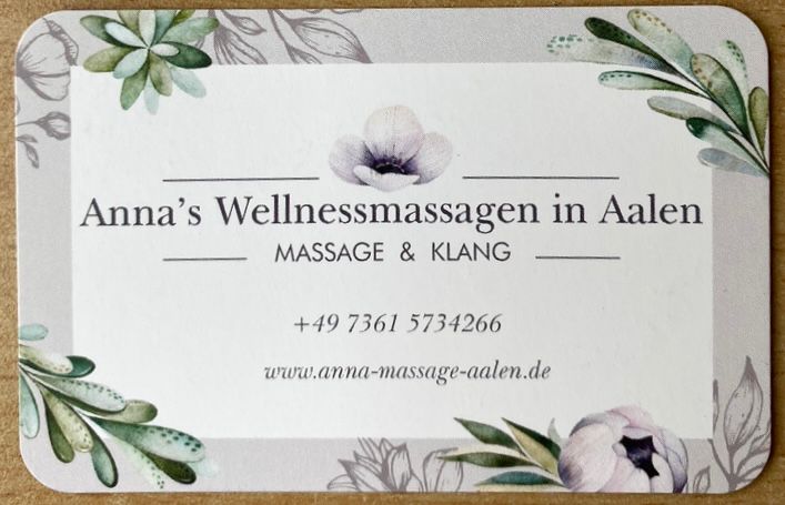 Visitenkarte Anna
